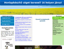 Tablet Screenshot of honlapkeszitocegek.hu